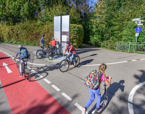 Radwege-Kreuzung Radwege-Kreuzung