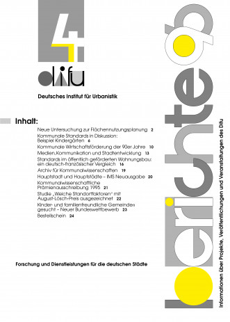 Cover: Difu-Berichte 4/1996