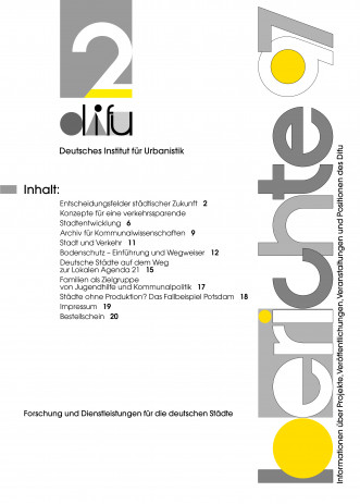 Cover: Difu-Berichte 2/1997