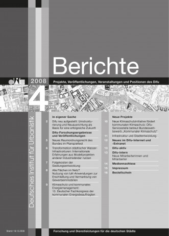 Cover: Difu-Berichte 4/2008