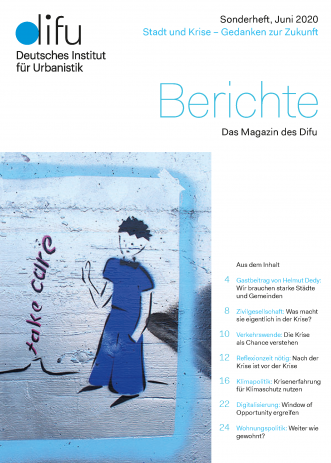 Cover des Difu-Magazins Berichte Take care