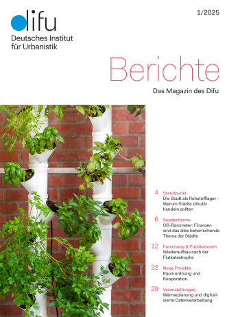 Cover Berichteheft 1/2025 Cover Berichteheft 1/2025