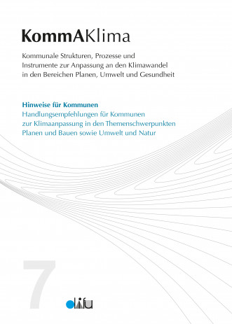 Cover: KommAKlima - Hinweise 7