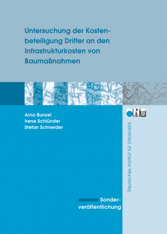 Cover: Untersuchung der Kostenbeteiligung Dritter an den Infrastrukturkosten von