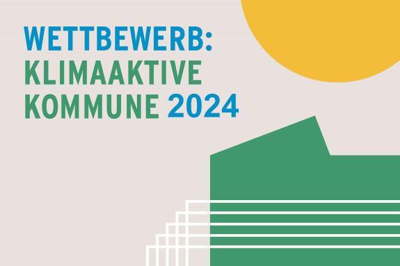 Keyvisual: Wettbewerb Klimaaktive Kommune 2024